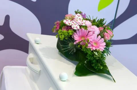 Coffin for child Stock Photos