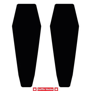 Coffin Corridor Haunting Vector Collection for Horror Film Posters, SpineTi.. Stock Illustration