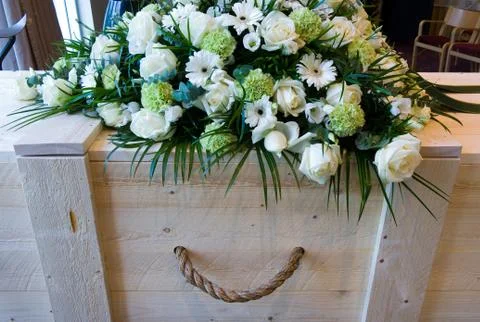 Coffin in crematory Stock Photos