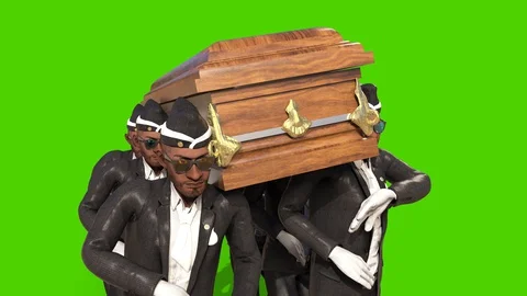 Coffin Dance Green Screen Meme Front 3D ... | Stock Video | Pond5