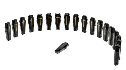 Coffin Stock Illustration