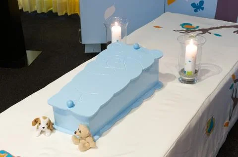 Coffin for kid Stock-Fotos