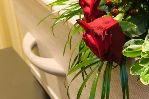 Coffin in morgue Stock Photos