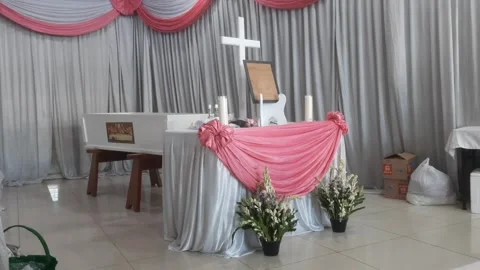 Coffin, in Mortuary Room Stock Footage 333108012