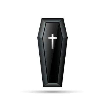 Coffin realistic Stock Illustration