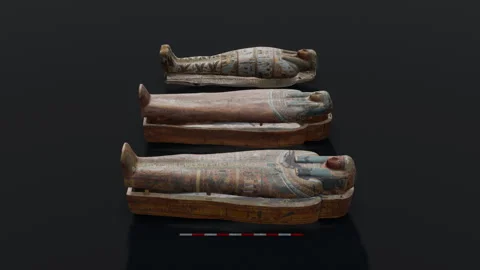 Coffins of Mummy 動画素材 334209791