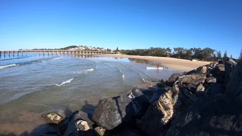 Coffs Harbour Jetty Timelapse 스톡 동영상 90638417