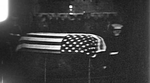 COFIN President Kennedy Assassination NEWS TV 1960s Vintage Film Home Movie 8130 Stock Footage