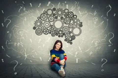 Cog brain 库存照片