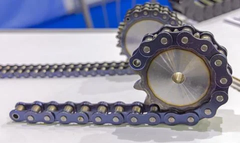 Cog Gear With Chain Stock Photos