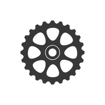 Cog gear machine part icon. Vector graphic Stock Illustration