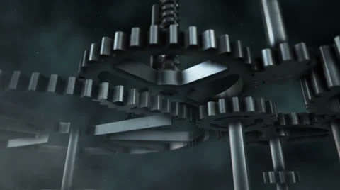 Cog &amp; Gear System fly-around 動画素材 22924637