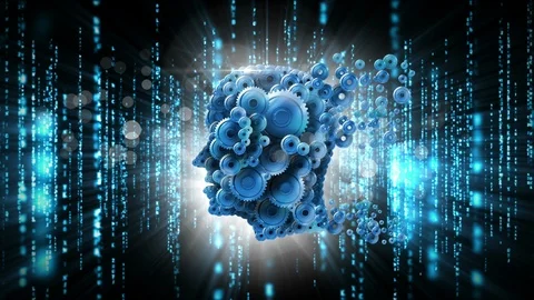 Cog head with  code technology interface Video stock 98014782