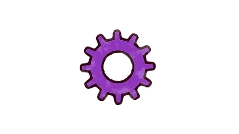 Cog Icon for Education and E-learning Stock Footage 149871257