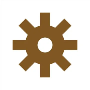 Cog icon. flat illustration of cog vector icon for web Stock Illustration