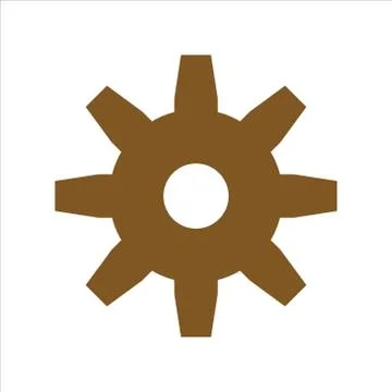 Cog icon. flat illustration of cog vector icon for web Stock Illustration