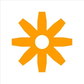 Cog icon. flat illustration of cog vector icon for web Stock Illustration