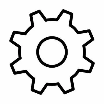 Cog icon illustration Stock Illustration