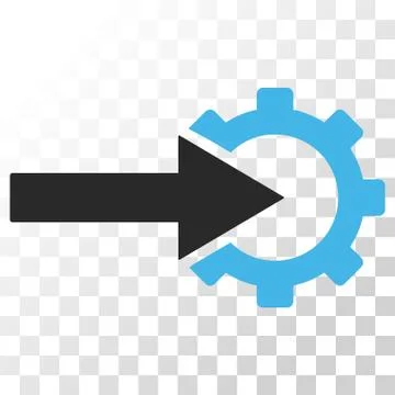 Cog Integration Vector Icon Stock-Illustration