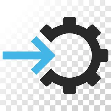Cog Integration Vector Icon 스톡 일러스트