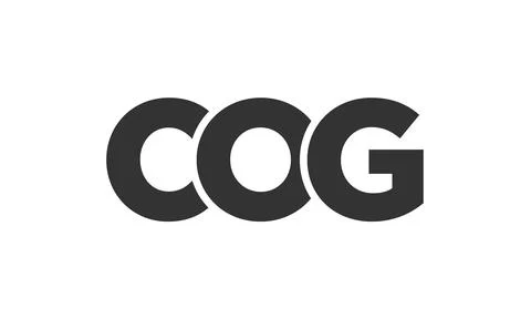 COG logo design template with strong and modern bold text. Initial based ve.. Stock Illustration