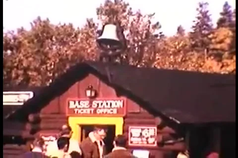 Cog Railway Base Camp Mount Washington (Vintage 1950's) Stock Footage 69232404