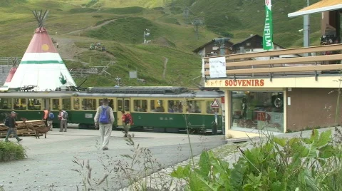 Cog railway leaving Stock Footage 809127