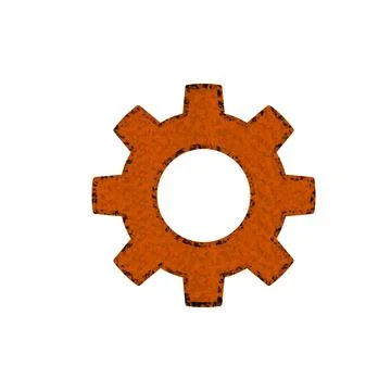 Cog Rusty Stock Illustration