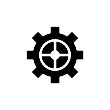 Cog Settings, Gear Vector Icon Stock Illustration