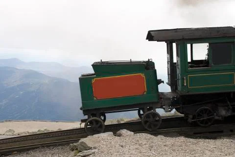 Cog train on mount washington Stock-Fotos
