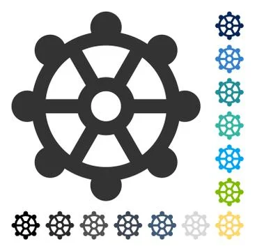 Cog Vector Icon Stock Illustration