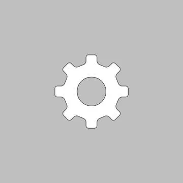 Cog wheel computer symbol Illustrazione stock