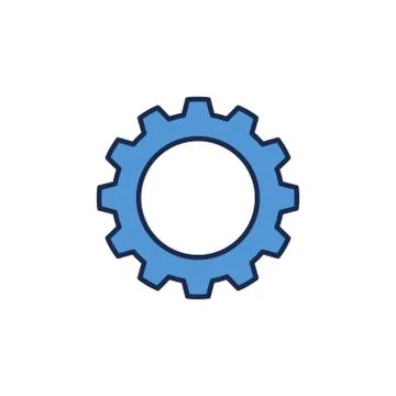 Cog Wheel vector blue modern concept icon Stock Illustration