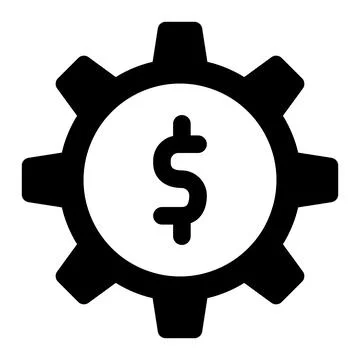Cog wheel Vector Icon Design Illustration Stock Illustration
