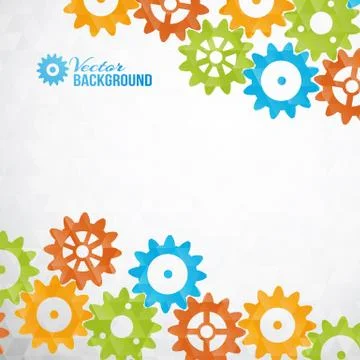 Cog wheels. Stock Illustration