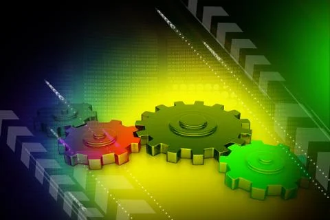 Cog wheels Stock Illustration