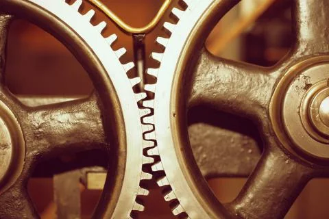 Cog wheels Foto stock