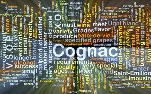 Cognac background concept glowing Stock Illustration