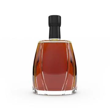 Cognac bottle isolated 3d rendering Stock Photos