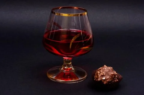 Cognac glass Stock Photos
