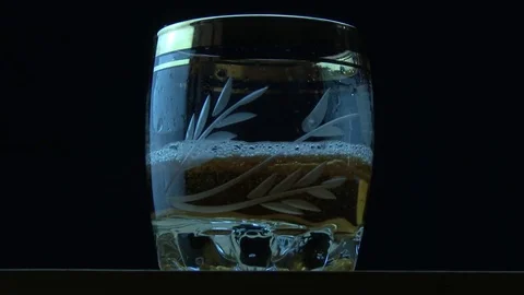 Cognac is pouring into cup 스톡 동영상 81270975