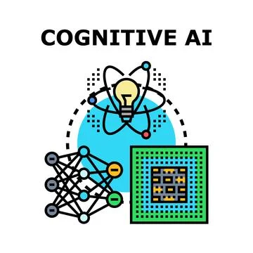 Cognitive artificial intelligence generating neural network concepts イラスト素材