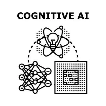Cognitive artificial intelligence generating neural network concepts Stock Illustration