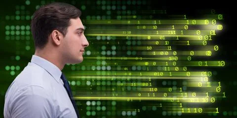 Cognitive computing and machine learning concept 库存照片