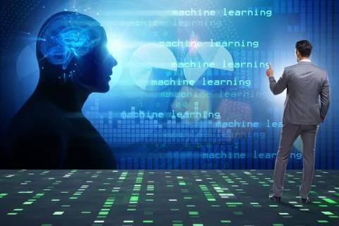 Cognitive computing and machine learning concept Foto stock