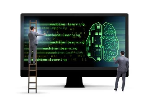 Cognitive computing and machine learning concept Foto stock