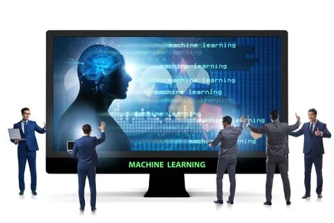 Cognitive computing and machine learning concept 스톡 사진