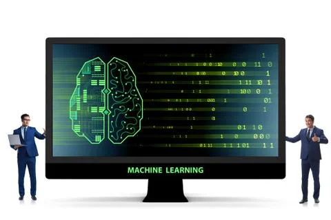 Cognitive computing and machine learning concept 스톡 사진
