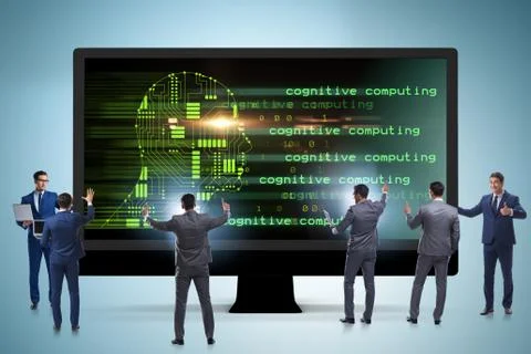 Cognitive computing and machine learning concept Stock-Fotos