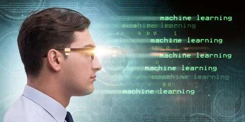 Cognitive computing and machine learning concept Stock-Fotos